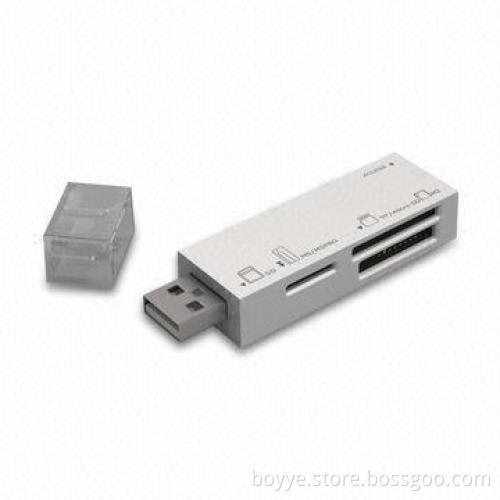 Multiple Memory Card Reader with USB 2.0, High Speed, Cute, Fashionable Chassis and Portable